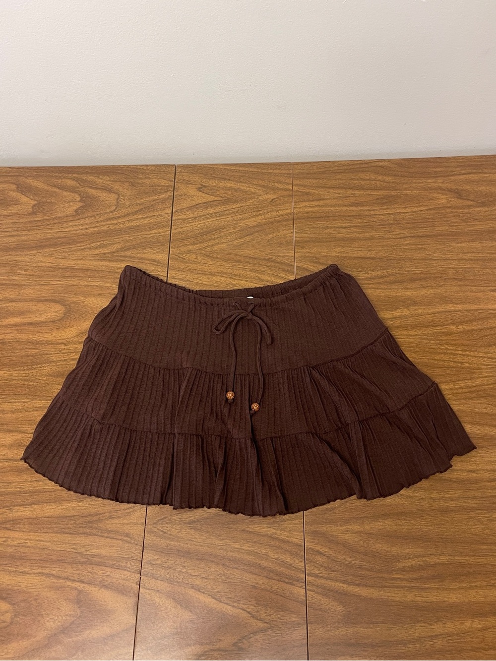 Vintage Y2K Ribbed Mini Skirt